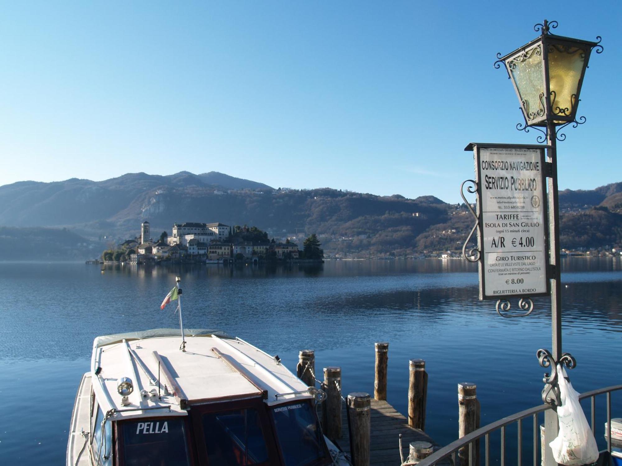 -Ortaflats- Appartamento L'Isola Орта Сан Джулио Екстериор снимка